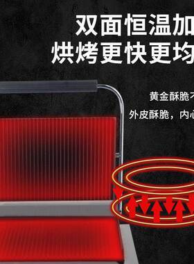 拓企商用全坑压板扒炉电热单头三文治烤肉机煎牛排机煎饼多国认证