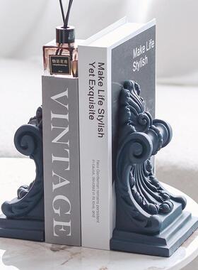 现代欧式意式摆件书挡希腊柱头ZUD花雕术何几造型样艺板房售楼处