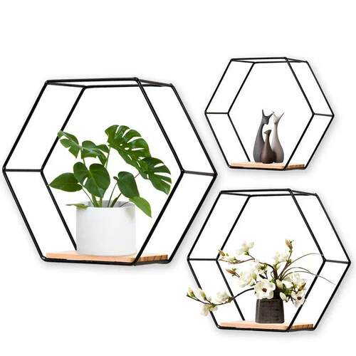 Floating Wall Shelf Sundries Storage Holder Living Room Home - 图0