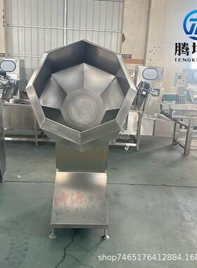 不锈钢八角拌料机小大型食品调味桶商用饲料裹粉糖肉类腌制搅拌机