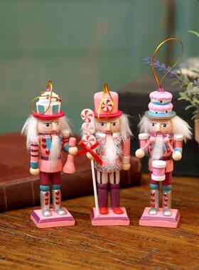 北欧卡通小锡兵胡桃夹子木偶酒吧店铺橱窗陈列餐厅家居装饰摆件