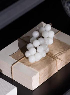 新中式手札麻绳中文装饰古籍书卷样板房书房软装配饰拍摄道具摆件