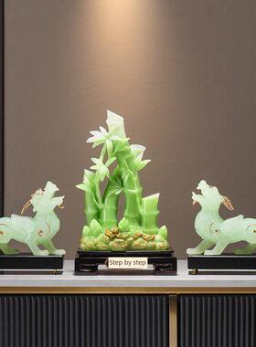 采购产品富竹饰品，领导客厅和办公室礼品，循序渐进，乔迁礼品