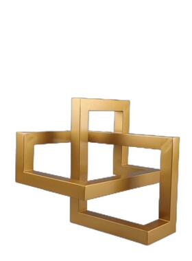 北1401欧创意几何客抽象错金属摆关件厅卧室玄酒店电视柜家居装交