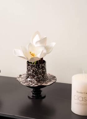 轻法式中古花瓶高级感纹理小花器复古折衷主义摆件摆花艺装饰陈列