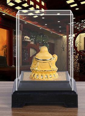 绒沙金大号弥勒佛开业佛堂寺庙礼品家居办公室工艺品摆件