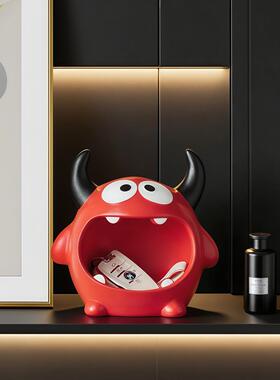 入户门口嘴怪放钥大匙收纳玄摆件客厅XVI桌面品家居软装饰关乔迁