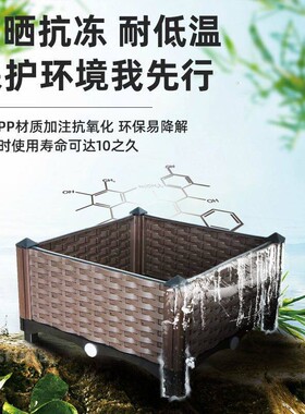 家庭用长条种菜花盆 霍姆盾格加厚塑料长方形蔬菜种植箱