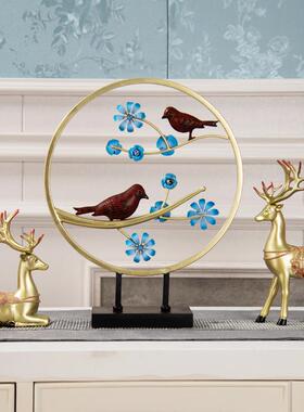 柜卧情侣鹿屏风桌QJ4782面摆件室电视酒柜玄新软装关装饰品乔迁居