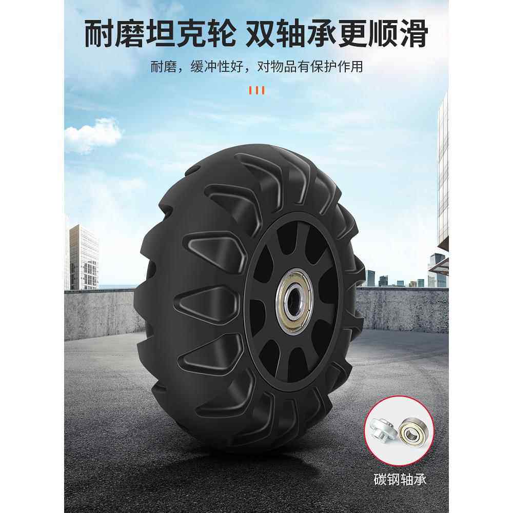 7YX手拉车便携拖车轻便行李车家用取快递小车拉货推车折叠拉 - 图3