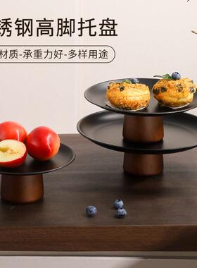明矾托盘20厘米黑色装粗盐供盘净宅专用容器卫生间放海盐净化贡盘