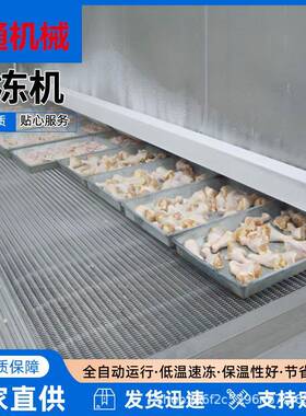 厂家供自动速冻隧道速冻机海产品连续式速冻设备汤圆冷冻速冻机