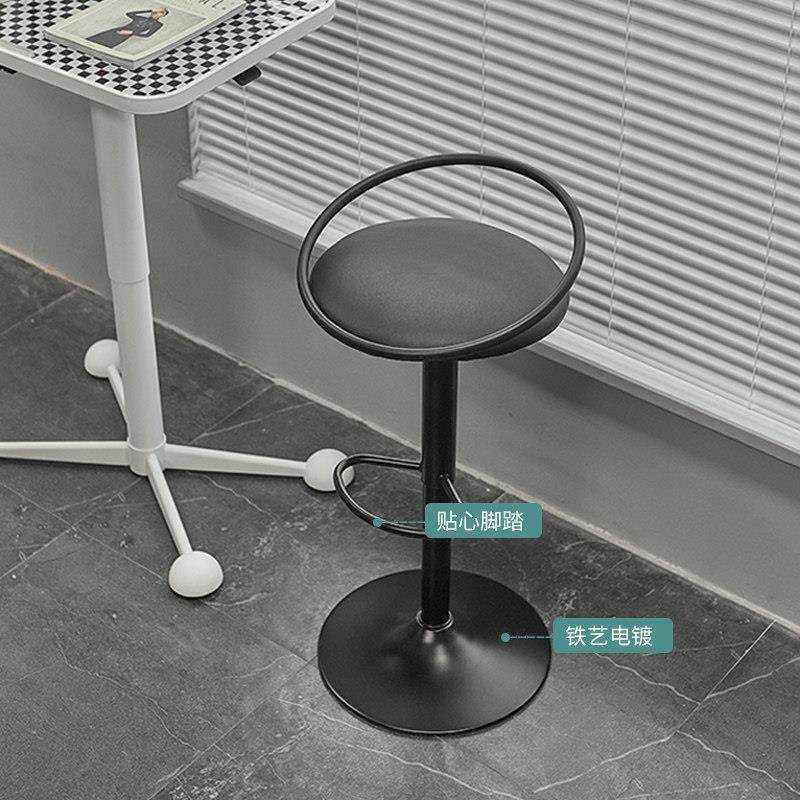 关于白可升降高脚凳靠背现代简约铁艺吧台椅家用吧凳前台酒吧椅子,淘宝优惠券,粉丝福利购,淘宝优惠卷