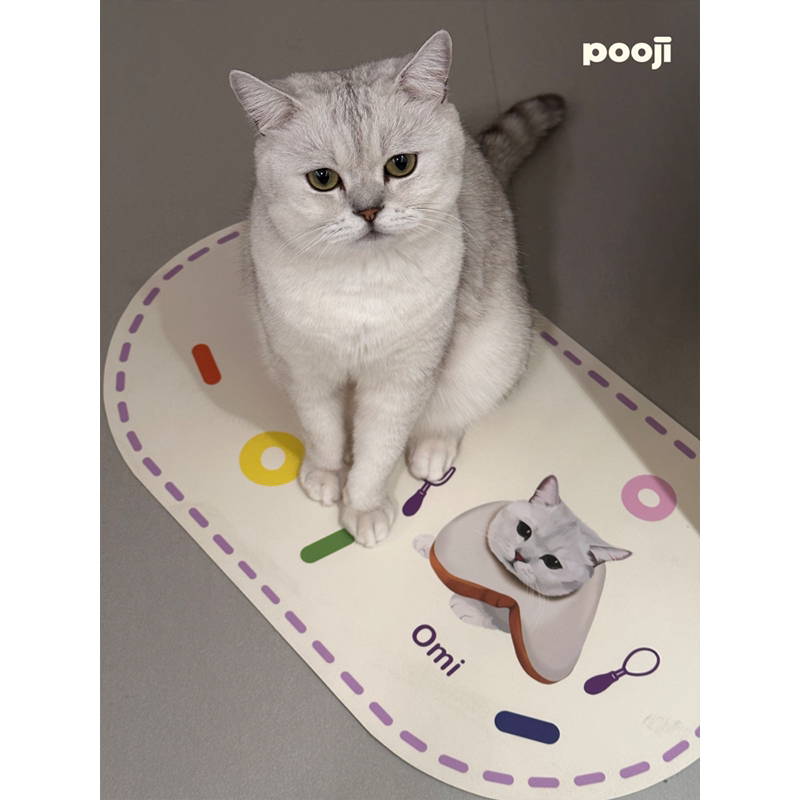 POOJI宠物定制周边原创设计餐桌垫易清洗垫猫咪狗狗创意礼物 - 图2
