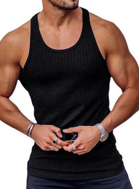 Shirt singlet Tops Men Gym Tank top Vest clothes For Mens