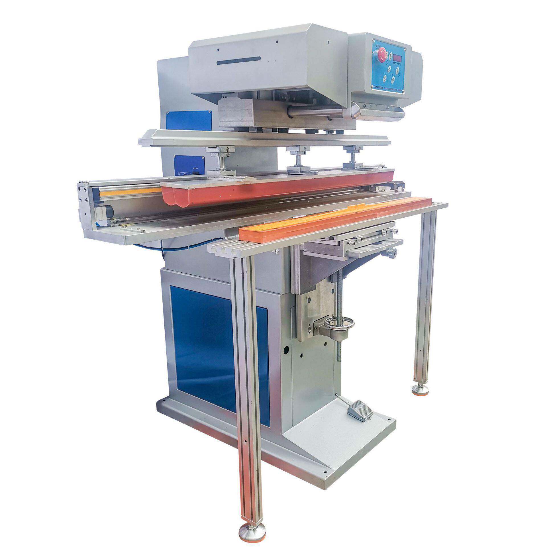 Pad printing machine basin stationery ruler gift trademark printing machine horizontal semi-self-printing Haotian ink dynamic sweep oil cup transfer machine small