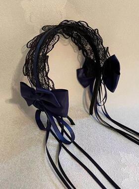 Lolita Kawaii Cat Ears Lace Bow Headband KC Hair Band Anime
