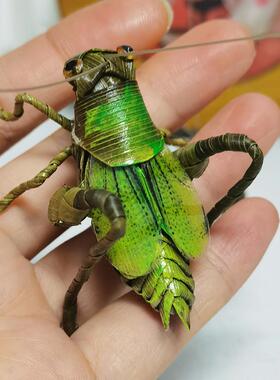 中国非遗棕编工艺礼品摆饰纯手工编织螽斯成品摆件家居装饰品创意