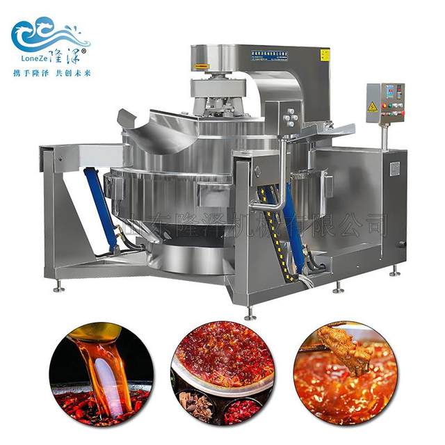 Making stir-fried chili sauce 2996 machine 80 sauce 0L fully automatic large mushroom meat sauce wok, ingredients pack fried beef
