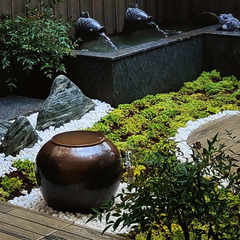 中式户外造景摆件落地流水花瓶别墅庭院装饰摆件酒店书房软装花艺,淘宝优惠券,粉丝福利购,淘宝优惠卷