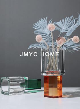 奢简约方形间迷你轻花瓶摆件AZS酒店卫生床头厅柜餐摆放艺术品插