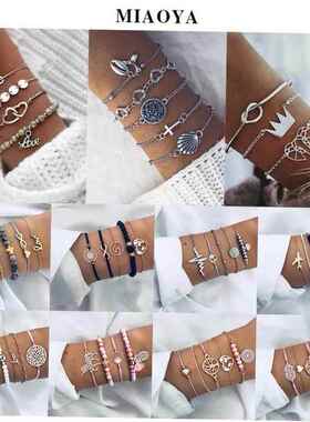 女式欧美套装手錬 European American Cross border Set Bracelet