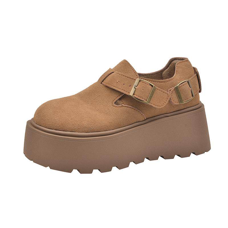 2026年新款春秋松糕厚底勃肯鞋女鞋靴加绒乐福鞋毛毛棉鞋女0115w,淘宝优惠券,粉丝福利购,淘宝优惠卷