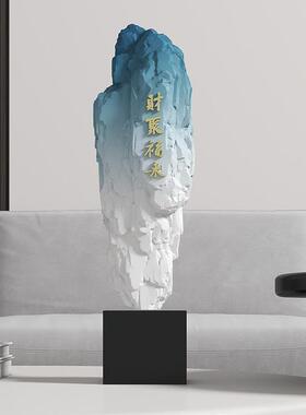 财聚福来柜树脂工艺桌面摆件客QJ5784厅入公户玄关电视公司办桌装