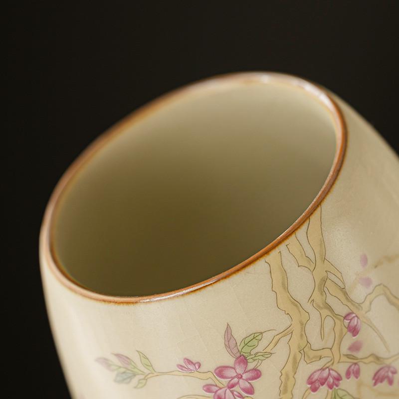 Ceramic beige Ru kiln tea ceremony Six gentlemen Kung Fu tea sets accessories tea brewing tools tea knife tea clip tea brush spoon