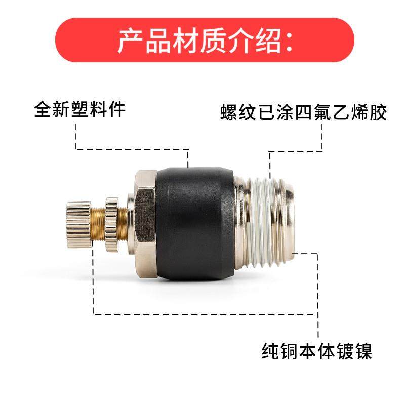气缸螺纹调气节流气动调节阀SL8-02 4-01 6-M5快速接头10-0312-04,淘宝优惠券,粉丝福利购,淘宝优惠卷