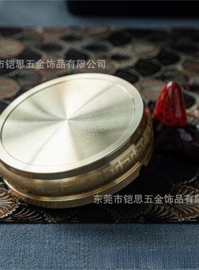 黄铜五牛烟灰缸工艺品创意个性客厅办公桌摆件办公室摆件拉丝封釉