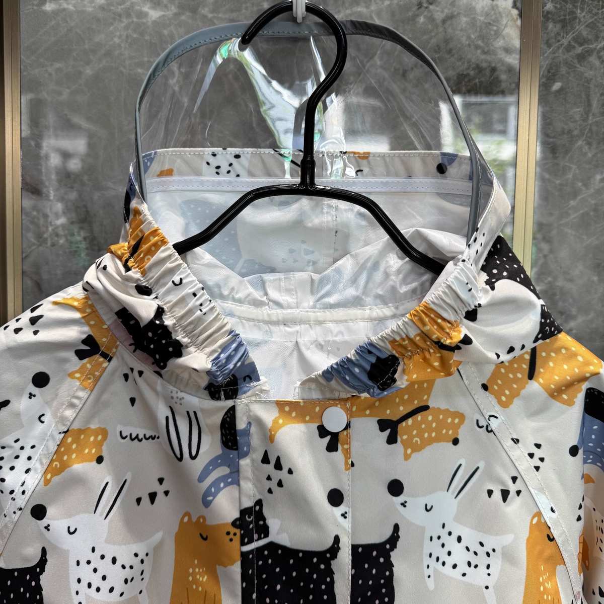 高品质2025新卡通儿童雨衣全身速干透气防水幼儿园男女雨披书包位 - 图2