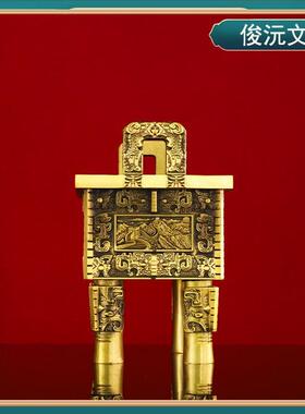 铜鼎摆件 财富宝鼎 鼎盛千秋 家居工艺品铜器摆件