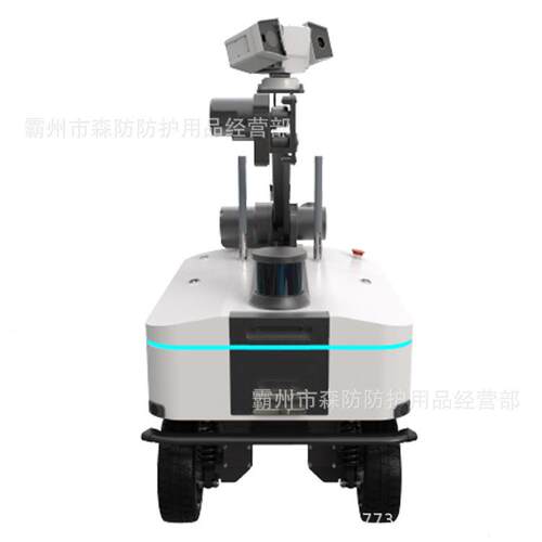 升降臂巡检机器人SR-PL200移动式监控平台全向移动底盘机器人 - 图0