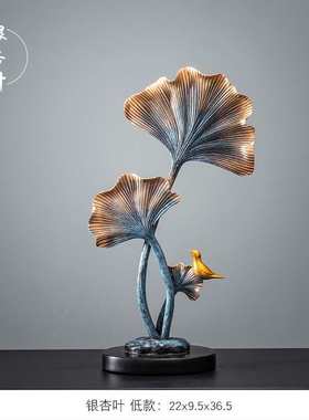 玄关新中式家居摆设样板房间软装饰工艺艺术品酒店客厅电视柜摆件