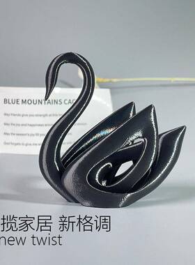 天鹅情侣摆件微景观小多肉饰品Zakka桌面礼品工艺品家居浪漫家居