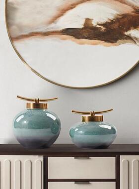 新中式家居摆软设板房间装饰YB-ZC816高端茶室客厅酒柜玄关博样古