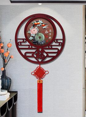 玄关挂件客式厅沙发背墙挂墙画餐厅面装景饰走廊壁饰新中墙IQG上