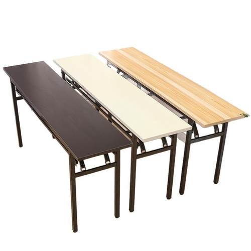长条折叠桌餐桌电脑桌长条桌简易写字桌培训办公桌会议会展桌 - 图3