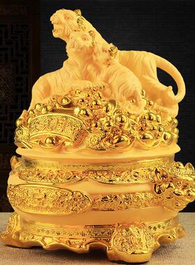 直销新款聚宝盆摆件生肖虎存钱罐装饰品客厅店铺招财聚财家居实用