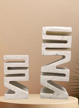 饰几何艺品字母摆件客工厅装卧室NA564别墅软设计师酒店装简约书