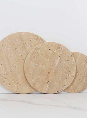 厂家直销现代轻奢天然大理石甜品托盘家用洗手台浴室用品首饰珠