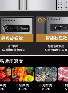 冷藏台商用冰柜操作台冰柜早餐店保鲜冷藏柜冷冻平冷柜