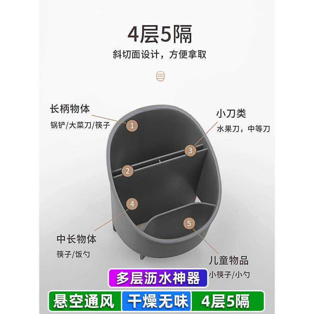 Purchase products chopstick holder, chopstick basket, chopstick cage, household storage box, drain bucket, spoon bucket, kitchen