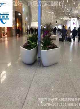 出商售79466个性场花异瓶热销形酒店店花器花盆户外商场酒美陈摆