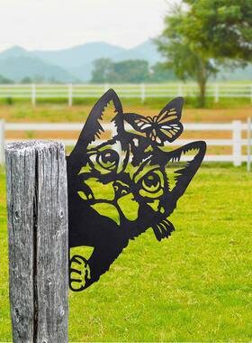 境亚马逊农场壁挂动物花跨园栅栏装饰户外工艺庭院铁金属YJZ艺品