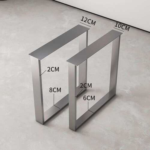 实木大不板支架桌脚锈色桌腿桌子台腿餐脚UOB支架梳妆吧台腿钢书 - 图1