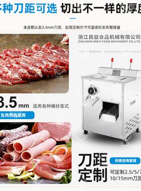 商用多功能大型绞肉切肉一体机切片切丝切丁厨房食堂酒店适用肉馅