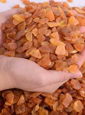 然天琥珀蜜蜡枕料琥珀蜜蜡毛料220碎料枕头料石抛光原琥珀头枕头