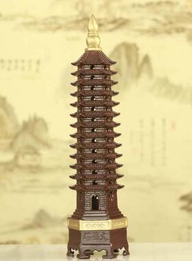 文昌塔摆件 紫铜色咖色仿古色不易掉色 多款尺寸